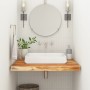 Square bathroom countertop solid acacia wood 60x60x2.5 cm by , Countertops - Ref: Foro24-370258, Price: 54,34 €, Discount: %