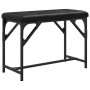 Esszimmerbank Stahl und Kunstleder schwarz 62x32x45 cm von , Ess- und Küchenbänke - Ref: Foro24-835217, Preis: 40,84 €, Rabat...