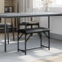 Esszimmerbank Stahl und Kunstleder schwarz 62x32x45 cm von , Ess- und Küchenbänke - Ref: Foro24-835217, Preis: 40,84 €, Rabat...