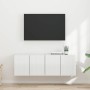 Mueble de TV Montado en la Pared 2 pcs brillante en Muebles TV | Comprar online en Foro24