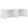 Mueble de TV Montado en la Pared 2 pcs brillante en Muebles TV | Comprar online en Foro24