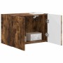 Mueble de TV Montado en la Pared Roble ahumado en Muebles TV | Comprar online en Foro24