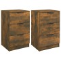 Nachttische 2 Einheiten, Farbe geräucherte Eiche, 40 x 36 x 65 cm von vidaXL, Nachttische - Ref: Foro24-817052, Preis: 79,59 ...