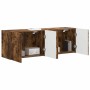 Mueble de TV Montado en la Pared 2 pcs Roble ahumado en Muebles TV | Comprar online en Foro24