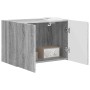 Mueble de TV Montado en la Pared Gris Sonoma 59,5 x 31 x 40 cm en Muebles TV | Comprar online en Foro24