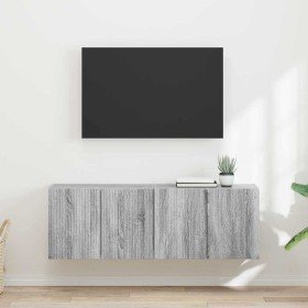 Mueble de TV Montado en la Pared 2 pcs Gris Sonoma en Muebles TV | Comprar online en Foro24