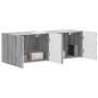 Mueble de TV Montado en la Pared 2 pcs Gris Sonoma en Muebles TV | Comprar online en Foro24