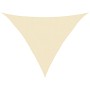 Toldo de vela HDPE color crema 160 g/m² 2,5x2,5x3,5 m
