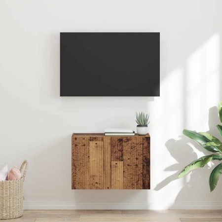 Mueble de TV Montado en la Pared Madera envejecida en Muebles TV | Comprar online en Foro24