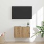 Mueble de TV Montado en la Pared Roble artesanal en Muebles TV | Comprar online en Foro24