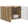 Mueble de TV Montado en la Pared Roble artesanal en Muebles TV | Comprar online en Foro24