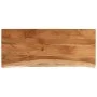Rechteckiges Brett aus Akazienholz mit lebender Kante, 110 x 40 x 2,5 cm von , Tischplatten - Ref: Foro24-370253, Preis: 66,2...