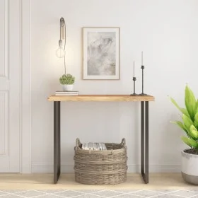 Rectangular board acacia wood live edge 90x40x2.5 cm by , Table tops - Ref: Foro24-370251, Price: 64,98 €, Discount: %