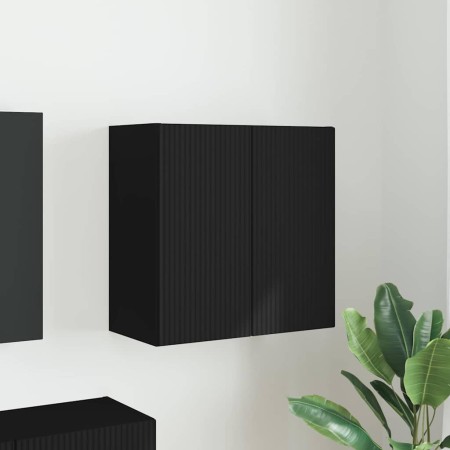 Mueble de TV Montado en la Pared Negro 59,5 x 31 x 60 cm en Muebles TV | Comprar online en Foro24