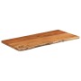 Encimera de baño rectangular madera maciza acacia 120x60x2,5 cm