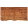 Encimera de baño rectangular madera maciza acacia 120x60x2,5 cm