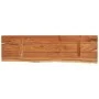 Rectangular wall shelf acacia wood live edge 60x20x3.8 cm by , Shelves and shelves - Ref: Foro24-370272, Price: 41,97 €, Disc...