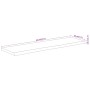Rectangular wall shelf acacia wood live edge 60x20x3.8 cm by , Shelves and shelves - Ref: Foro24-370272, Price: 30,26 €, Disc...