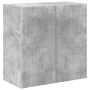 Mueble de TV Montado en la Pared Gris Concreto en Muebles TV | Comprar online en Foro24