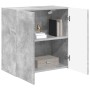 Mueble de TV Montado en la Pared Gris Concreto en Muebles TV | Comprar online en Foro24