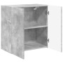 Mueble de TV Montado en la Pared Gris Concreto en Muebles TV | Comprar online en Foro24
