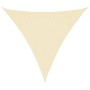 Toldo de vela crema HDPE 160 g/m² 3x3x3 m