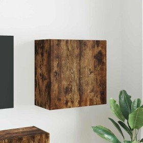 Mueble de TV Montado en la Pared Roble ahumado en Muebles TV | Comprar online en Foro24