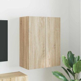 Mueble de TV Montado en la Pared Roble Sonoma 59,5 x 31 x 80 cm en Muebles TV | Comprar online en Foro24
