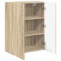 Mueble de TV Montado en la Pared Roble Sonoma 59,5 x 31 x 80 cm en Muebles TV | Comprar online en Foro24