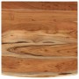 Tablero cuadrado madera maciza acacia borde vivo 80x80x3,8 cm