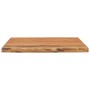 Tablero cuadrado madera maciza acacia borde vivo 80x80x3,8 cm