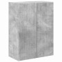 Mueble de TV Montado en la Pared Gris Concreto en Muebles TV | Comprar online en Foro24