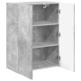Mueble de TV Montado en la Pared Gris Concreto en Muebles TV | Comprar online en Foro24