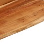 Tablero rectangular madera de acacia borde vivo 100x80x3,8 cm