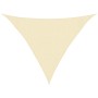 Toldo de vela crema HDPE 160 g/m² 3x3x4,2 m