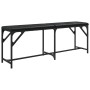 Esszimmerbank Stahl und Kunstleder schwarz 124x32x45 cm von , Ess- und Küchenbänke - Ref: Foro24-835220, Preis: 60,91 €, Raba...