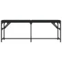 Banco de comedor acero y cuero sintético negro 124x32x45 cm de , Bancos de comedor y cocina - Ref: Foro24-835220, Precio: 60,...