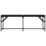 Esszimmerbank Stahl und Kunstleder schwarz 124x32x45 cm von , Ess- und Küchenbänke - Ref: Foro24-835220, Preis: 60,91 €, Raba...