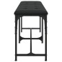 Esszimmerbank Stahl und Kunstleder schwarz 124x32x45 cm von , Ess- und Küchenbänke - Ref: Foro24-835220, Preis: 60,91 €, Raba...