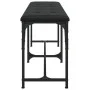 Esszimmerbank Stahl und Kunstleder schwarz 124x32x45 cm von , Ess- und Küchenbänke - Ref: Foro24-835220, Preis: 60,12 €, Raba...