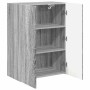 Mueble de TV Montado en la Pared Gris Sonoma 59,5 x 31 x 80 cm en Muebles TV | Comprar online en Foro24