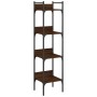 Bücherregal mit 4 Einlegeböden braunes Eichenholz 35x30x138,5 cm von , Bücherregale und Regale - Ref: Foro24-838852, Preis: 4...