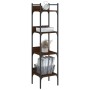 Librería de 4 estantes madera roble marrón 35x30x138,5 cm de , Librerías y estanterías - Ref: Foro24-838852, Precio: 44,55 €