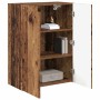 Mueble de TV Montado en la Pared Madera envejecida en Muebles TV | Comprar online en Foro24