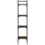 Bookcase with 4 oak brown wood shelves 35x30x138.5 cm by , Bookcases and shelves - Ref: Foro24-838852, Price: 44,00 €, Discou...
