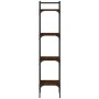 Bücherregal mit 4 Einlegeböden braunes Eichenholz 35x30x138,5 cm von , Bücherregale und Regale - Ref: Foro24-838852, Preis: 4...