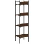 Bookcase with 4 oak brown wood shelves 35x30x138.5 cm by , Bookcases and shelves - Ref: Foro24-838852, Price: 44,00 €, Discou...