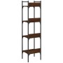 Bücherregal mit 4 Einlegeböden braunes Eichenholz 35x30x138,5 cm von , Bücherregale und Regale - Ref: Foro24-838852, Preis: 4...