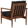 Sessel aus massivem Akazienholz und schwarzem Echtleder von , Sessel - Ref: Foro24-340922, Preis: 209,29 €, Rabatt: %
