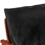 Sessel aus massivem Akazienholz und schwarzem Echtleder von , Sessel - Ref: Foro24-340922, Preis: 209,29 €, Rabatt: %